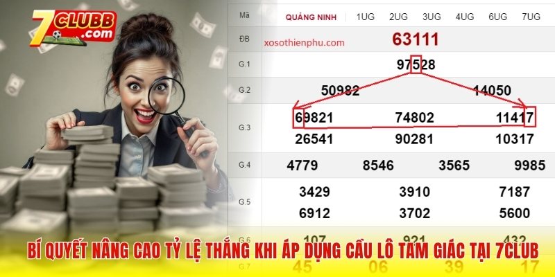 Bí quyết nâng cao tỷ lệ thắng khi áp dụng cầu lô tam giác tại 7club
