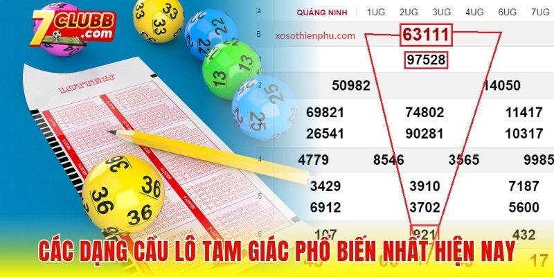 Các dạng cầu lô tam giác phổ biến nhất hiện nay